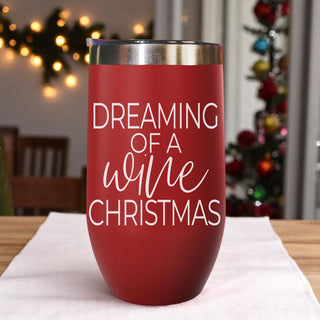 Festive Christmas Wine Cup | Dreaming Wine Christmas | Gia Roma Premium
Holiday Wine Tumbler Red | Wine Christmas Gift | Wholesale Available
Christmas Wine Accessories | Wine Dream Tumbler