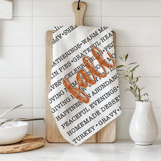 Autumn phrases Fall dish towel, tea towel or hand towel
Wholesale Farmhouse fall words kitchen towel
Modern fall word art dish towel
modern fall typography kitchen towel
fall kitchen towel with list of autumn favorites
