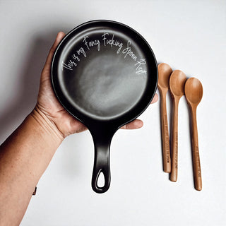 One of kind kitchen art
artisan made kitchen tools
Hand lettered ceramics
Small batch kitchen art
Handcrafted cooking tools
