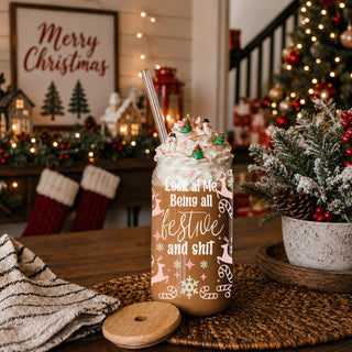 Pink glass christmas decorations
pink christmas wine glass
pink christmas tree glass
Christmas tree glass cup with straw
christmas glass cup with lid and straw