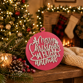 Funny Christmas ornament • Merry Christmas Ya Filthy Animal ornament • Wooden Christmas ornament • Layered wood ornament • Christmas movie ornament • Funny Christmas movie gift • Rustic Christmas ornament • Farmhouse Christmas décor • Laser cut wooden ornament • Christmas tree ornament 