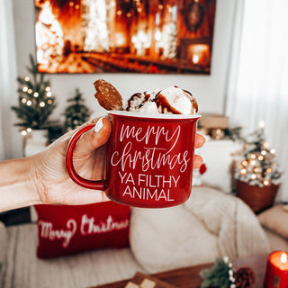 cozy Christmas mug for hot cocoa and marshmallows
funny Christmas gift for someone with sarcastic humor
festive coffee cup for holiday movie nights
unique Christmas gift idea for people who love movies