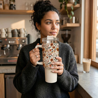 pumpkin spice floral cup aesthetic
neutral flower tumbler for moms
cute floral stanley dupe tumbler
cozy season flower tumbler
fall meadow floral cup
autumn floral water bottle aesthetic
cream floral tumbler with handle
cute floral cup for pumpkin patch
fall cottage aesthetic tumbler
neutral floral gift for coffee lovers