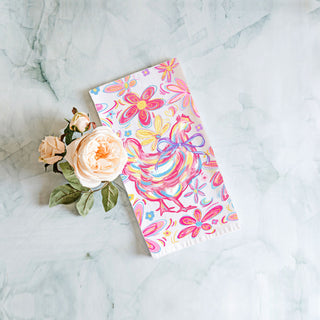 Modern farmhouse boho chicken kitchen towel floral
Artistic bohemian chicken dish towel colorful spring
Whimsical boho farmhouse chicken kitchen towel Easter
Colorful eclectic chicken towel bohemian floral spring