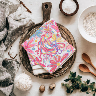 Whimsical farm decor bohemian chicken kitchen towel
Boho chicken coop decor towel colorful farmhouse spring
Artistic farmhouse gift bohemian chicken kitchen towel
Vibrant kitchen accessory boho chicken towel Easter floral