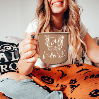 funny fall coffee mug for women
fall is my 2nd favorite f word mug
sarcastic fall coffee cup for adults
autumn humor mug with f word joke
pumpkin spice season funny mug
cozy fall latte mug with quote
neutral tan fall mug with white lettering