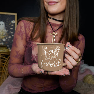 trendy fall quote mug for aesthetic kitchen shelf
playful f word fall coffee cup for girls night in
pumpkin patch photo prop fall coffee mug
hilarious fall mug for PSL and chai latte drinkers