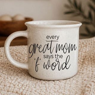 Wholesale funny mom coffee mug with f word saying
sarcastic mother coffee mug ceramic