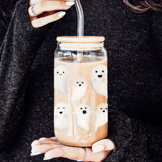 luxury ghost drinkware
cute ghost tumbler set
kawaii halloween glass