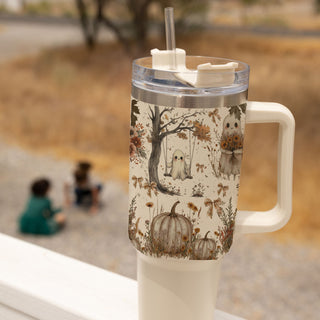 cozy ghost aesthetic tumbler
neutral cottagecore halloween cup
ghost tumbler for iced coffee lovers
cute haunted coffee tumbler
neutral cozy spooky cup
ghost tumbler aesthetic neutral tones
pumpkin spice ghost tumbler
cute spooky ghost tumbler with handle