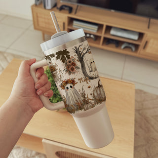 ghost tumbler with soft autumn colors
cozy pumpkin patch ghost cup
cute ghost tumbler aesthetic for coffee addicts
neutral halloween tumbler aesthetic gift
ghost tumbler for pumpkin spice girls
cute ghost tumbler with autumn florals
neutral spooky coffee bar tumbler
ghost tumbler for cozy coffee mornings
cozy halloween drinkware aesthetic
cute ghost tumbler for teachers and moms