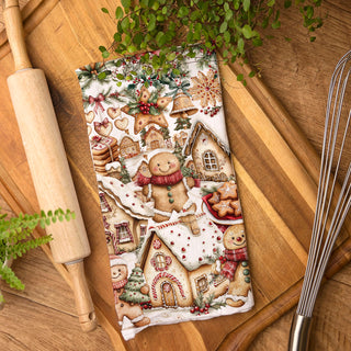 absorbent Christmas kitchen towel for baking
soft cotton holiday dish towel for kitchen use
reusable Christmas kitchen towel baking cleanup
decorative yet functional holiday kitchen towel
durable Christmas dish towel baking theme