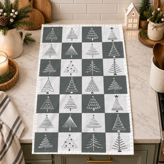 cozy minimalist christmas kitchen towel neutral holiday vibe
calm christmas decor kitchen towel simple tree design
peaceful holiday kitchen styling neutral christmas towel
warm winter kitchen decor towel minimalist christmas style
subtle festive kitchen towel neutral holiday decor