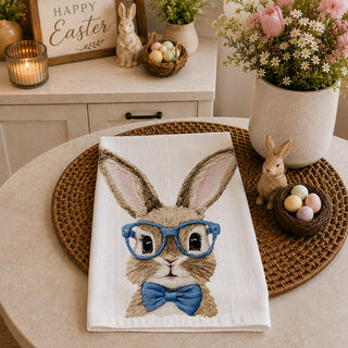 Farmhouse Easter bunny kitchen towel gift for mom
Vintage inspired Easter rabbit kitchen towel with glasses
Cottagecore spring bunny tea towel for farmhouse kitchen
Cute Easter bunny dish towel for country kitchen decor
Whimsical bunny with glasses kitchen towel for Easter
Pastel Easter bunny kitchen towel for spring home decor
Easter rabbit flour sack towel for farmhouse kitchen
Cute bunny Easter kitchen decor gift for women