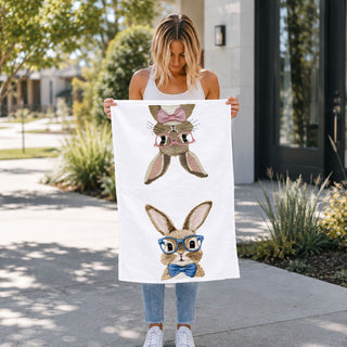 Bow Tie Bunny Towel