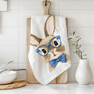 Premium embroidered bunny kitchen towel farmhouse
3D bunny kitchen towel embroidered bow tie spring
Textured bunny embroidery dish towel blue pink Easter
Dimensional embroidered bunny kitchen towel farmhouse