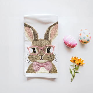 Heirloom embroidered bunny dish towel blue pink spring
Artisan 3D bunny kitchen towel embroidery Easter
Premium preppy bunny embroidered towel farmhouse
Elegant embroidered bunny kitchen towel glasses Easter