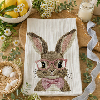 Bow Tie Bunny Towel