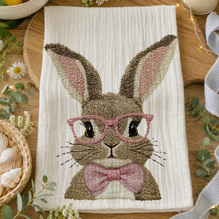 Bow Tie Bunny Towel