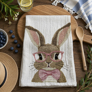 Bow Tie Bunny Towel