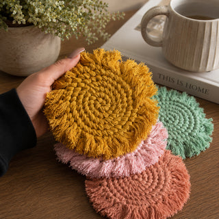 Braided Tassel Coasters