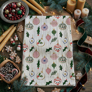 christmas kitchen towels vintage ornament holly design
holiday kitchen towel with pink green ornaments
cute christmas dish towel farmhouse holiday decor
vintage ornament christmas tea towel cotton
christmas kitchen towel with holly leaves design
ornament pattern holiday dish towel cotton
flour sack christmas towel absorbent kitchen