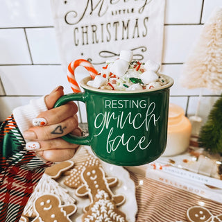 Grumpy Christmas Morning Mug | Funny Xmas Coffee Cup | Holiday Coffee Bar Decor
resting grinch face Christmas mug
funny grinch Christmas coffee mug
sarcastic Christmas coffee cup
green Christmas ceramic mug
funny holiday coffee mug