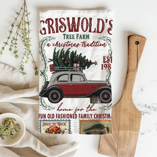 kitchen gift for someone who loves christmas movies
affordable funny christmas gift kitchen accessory
unique hostess present holiday themed dish towel
christmas kitchen decor gift for holiday lovers