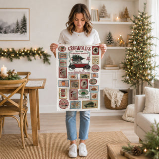 woman holding funny griswold christmas kitchen towel outdoor holiday setting
funny christmas vacation kitchen towel flat lay wooden board farmhouse decor
close up funny holiday movie quote kitchen towel vintage christmas design
festive farmhouse kitchen towel christmas decor cozy holiday home
griswold christmas tree farm towel
christmas vacation decor gift idea
funny christmas kitchen towel for holiday hosting
kitchen towel for christmas party decor funny