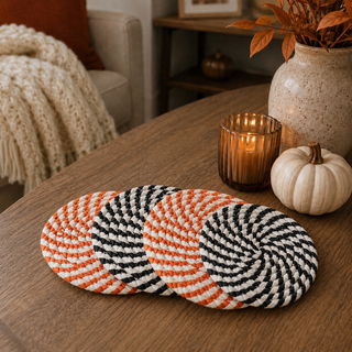 Fall Fabric Coasters 4pk