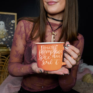 Sarcastic pumpkin mug
Funny fall coffee cup
Anti PSL coffee mug
Coffee humor mug
Pumpkin spice hater cup