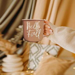 hello fall script mug for minimalist fall decor
hello fall mug for thanksgiving morning coffee
hello fall cozy season mug with warm tones