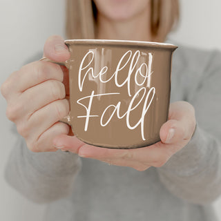 Wholesale cute hello fall drinkware for sweater weather
hello fall mug gift idea for her
neutral hello fall coffee cup for cozy mornings
hello fall coffee cup in neutral boho living room
hello fall mug with caramel drizzle latte on saucer