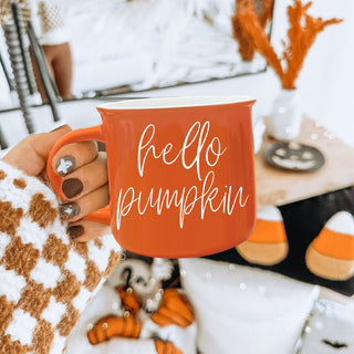 Wholesale autumn self care mug with warm drink
pumpkin colored coffee mug on sofa
fall decor mug on bedside table
autumn kitchen shelf styling with orange mug