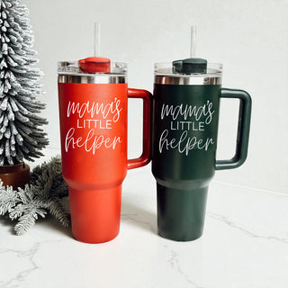 Christmas chaos mom tumbler - mamas little helper holiday drinkware
Holiday stress mom tumbler 40oz - mamas little helper Christmas
Christmas reality check tumbler - mamas little helper 40oz mom
Holiday drink tumbler for moms 
Christmas beverage accessories - mamas 40oz mom tumbler