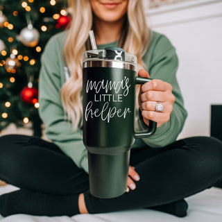 Christmas chaos mom tumbler - mamas little helper holiday drinkware
Holiday stress mom tumbler 40oz - mamas little helper Christmas
Christmas reality check tumbler - mamas little helper 40oz mom
Holiday drink tumbler for moms 
Christmas beverage accessories - mamas 40oz mom tumbler