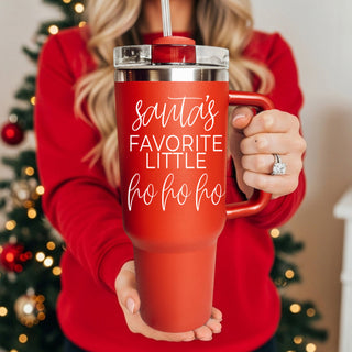 Santa's Favorite little ho ho ho mug
Santa's Favorite Ho Mug red
Large 40oz red Christmas tumbler with Santas favorite little ho ho ho saying
Christmas holiday drinkware 40oz red 