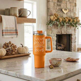 funny spooky season coffee cup
pumpkin spice hocus pocus tumbler
coffee first hocus pocus later tumbler
orange fall tumbler for women
spooky coffee addict tumbler
Hocus pocus I need coffee to focus tumbler
Funny Halloween coffee tumbler with hocus pocus quote