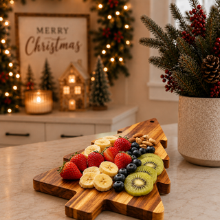 Christmas gift for charcuterie lovers featuring a tree-shaped acacia wood board
Unique Christmas gift for women who love home décor and entertaining
Wooden Christmas tree charcuterie board gift for holiday hosts
Christmas hostess gift made from natural acacia wood
Holiday gift for home cooks and kitchen décor lovers
Christmas gift idea for moms who love festive entertaining
Tree-shaped wooden serving board for Christmas gift giving
Acacia wood Christmas board gift for newlyweds