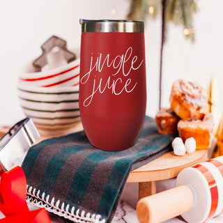Jingle Juice Wine Cup | 17oz Stainless Steel | VIP Collection
Holiday Humor Wine Tumbler | Red Jingle Juice