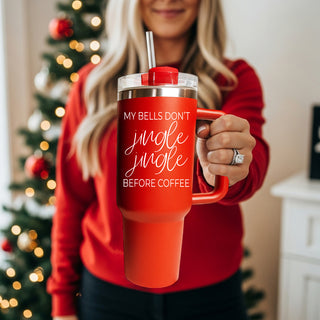 Christmas Travel Mugs, Christmas Tumblers wholesalers
Christmas Vacation Mugs
Christmas tumbler for sister - my bells dont jingle jingle before coffee 40oz red
Coffee themed Christmas tumbler - my bells dont jingle jingle before coffee 40oz red