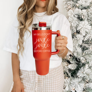 Holiday sass tumbler for gift ideas
Modern Christmas attitude tumbler red 40 oz
40oz insulated Christmas tumbler red - my bells dont jingle jingle before coffee
Double wall Christmas coffee tumbler 40oz red
Red Christmas tumbler with handle 40oz