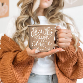 Autumn Vibes Coffee Cup Leaves Are Falling Quote
Fall Wedding Gift Coffee Mug Brown Ceramic
Autumn Coffee Lover Gift Brown Ceramic Mug
Fall Season Gift Ideas Coffee Cup Brown Ceramic
Cozy Fall Vibes Coffee Cup Brown Ceramic
Leaves are falling coffee is calling ceramic coffee mug in light brown color.