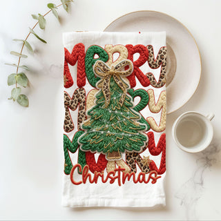 christmas kitchen towel outdoor snowy holiday scene
kitchen towel held in front of decorated christmas tree
holiday towel styled with lights and garland decor
christmas towel lifestyle cozy outdoor home aesthetic
holiday towel styled farmhouse christmas porch