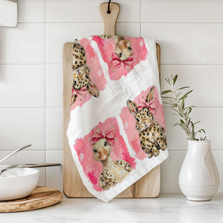 leopard bunny towel in spring kitchen
leopard goose towel in Easter kitchen
pink bow Easter towel gift image
coquette Easter kitchen towel lifestyle
maximalist spring kitchen towel product photo
trendy Easter towel product image
colorful animal print Easter towel
spring bunny and goose gift idea
Easter bunny goose hostess gift
fun Easter kitchen gift lifestyle
leopard Easter kitchen decor photo
pink spring kitchen decor towel photo