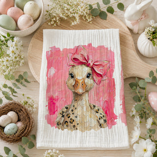 fun feminine Easter decor
Easter decor with leopard print
spring decor with animal print
Easter decor with pink bows
spring decor with bows
bunny bow Easter decor
goose bow spring decor
maximalist spring kitchen towel
eclectic Easter kitchen towel
eclectic spring tea towel
bold spring home decor towel
colorful spring kitchen accent
fun seasonal kitchen towel
Easter seasonal kitchen towel
spring seasonal tea towel
Easter table decor towel
spring table accent towel
Easter brunch table towel
spring brunch host