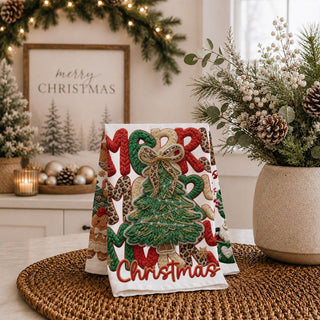 kitchen towel styled with baking tools and wood board
flat lay christmas kitchen towel baking aesthetic
holiday towel styled rustic wooden kitchen decor
christmas kitchen towel styled cozy home scene
festive towel styled with greenery and lights