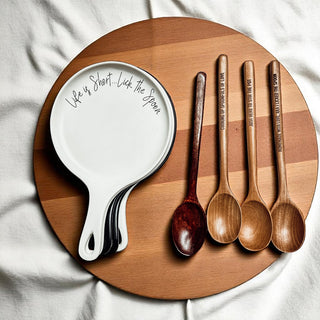 Chef appreciation gift bundle
Wholesale Life is short kitchen decor
Baking quote gift set
Kitchen humor accessories in bulk