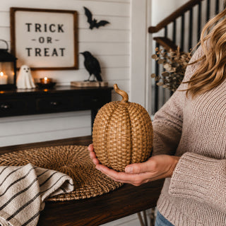 boho fall decor resin pumpkins rattan basketweave style 3 sizes neutral autumn centerpiece wicker texture
autumn entertaining resin pumpkins rattan basketweave texture fall decor 3 sizes neutral centerpiece wicker style
fall mantel decor resin pumpkins rattan basketweave style 3 sizes neutral autumn centerpiece wicker texture