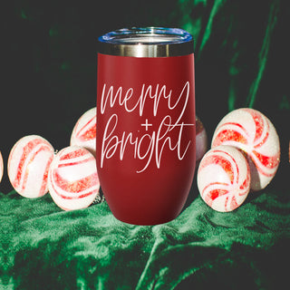 Gia Roma VIP collection wine
Woman owned Christmas wine business
Merry bright Christmas celebration
Holiday wine tumbler collection
Christmas wine cup red festive